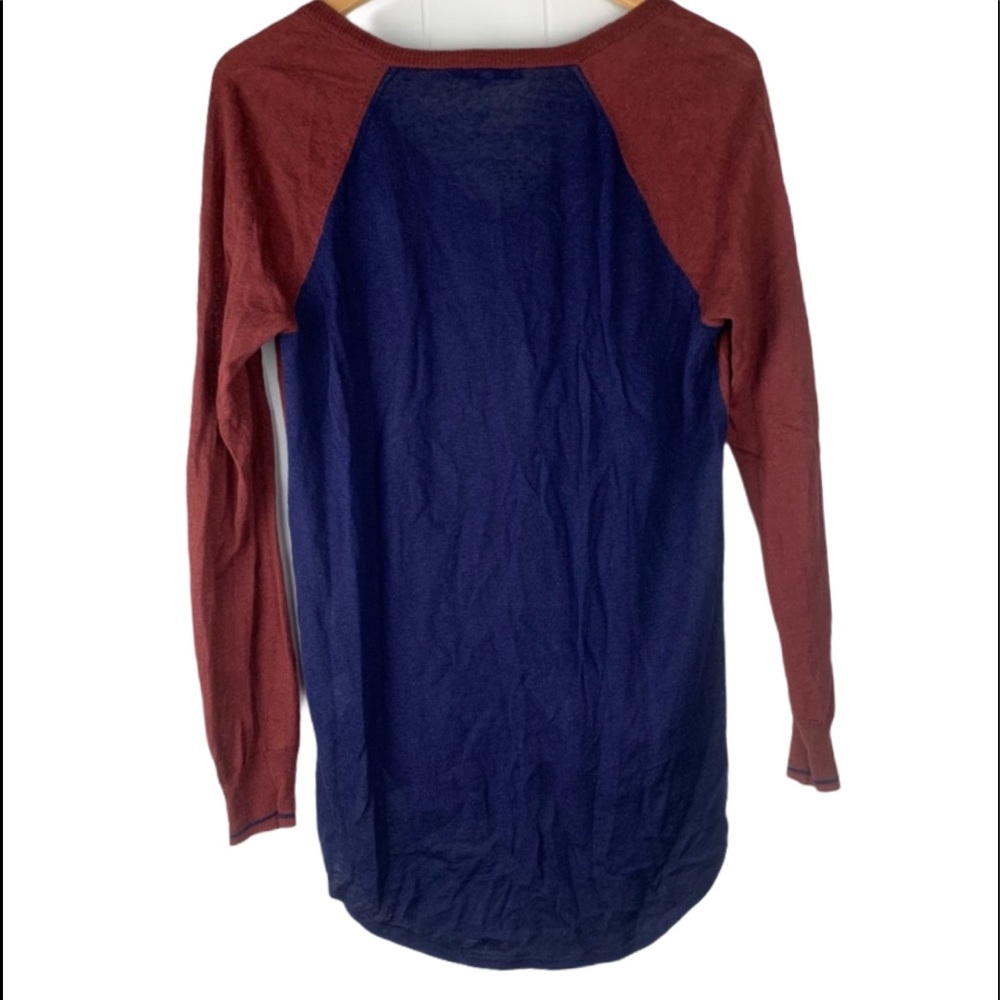 Madewell linen two toned lightweight soft sweater - Picture 9 of 10